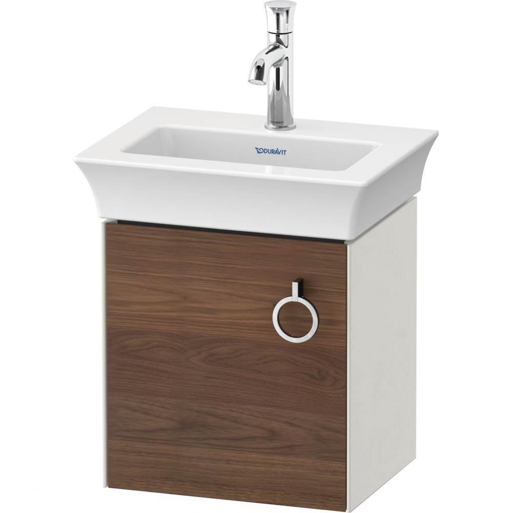 White Tulip Wall-Mounted Vanity Unit American Walnut