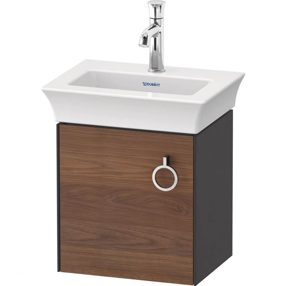 White Tulip Wall-Mounted Vanity Unit American Walnut