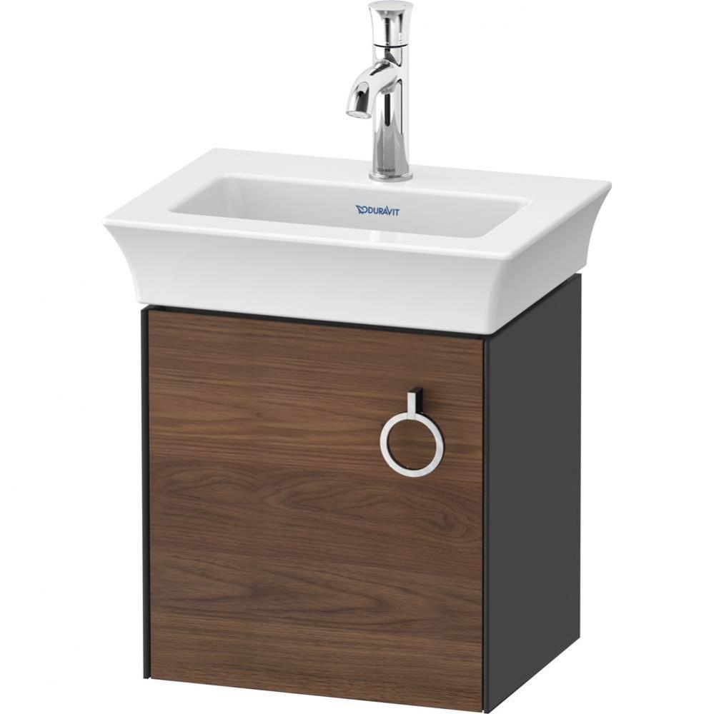 White Tulip Wall-Mounted Vanity Unit American Walnut