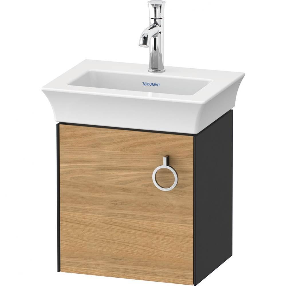 White Tulip Wall-Mounted Vanity Unit Natural Oak