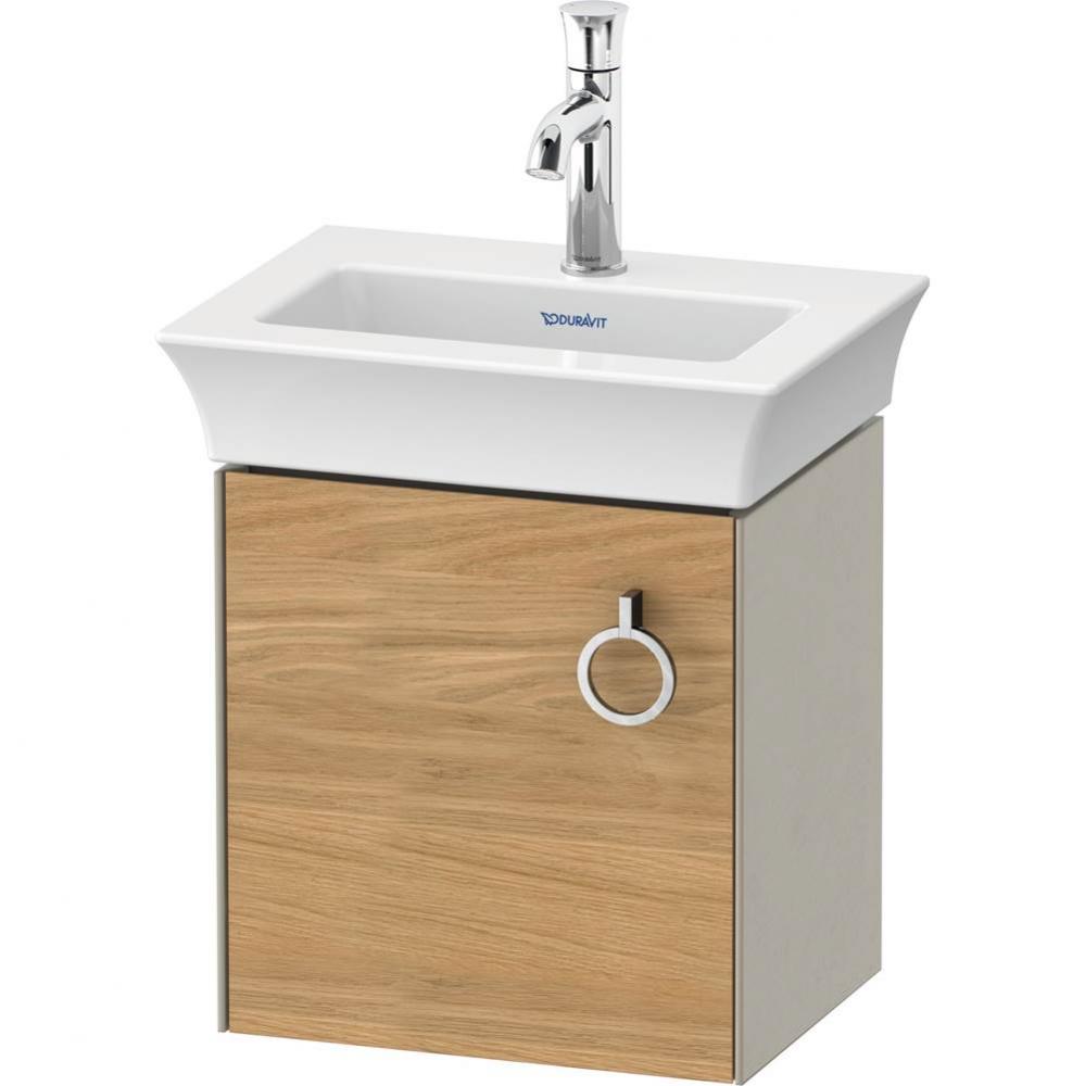 White Tulip Wall-Mounted Vanity Unit Natural Oak