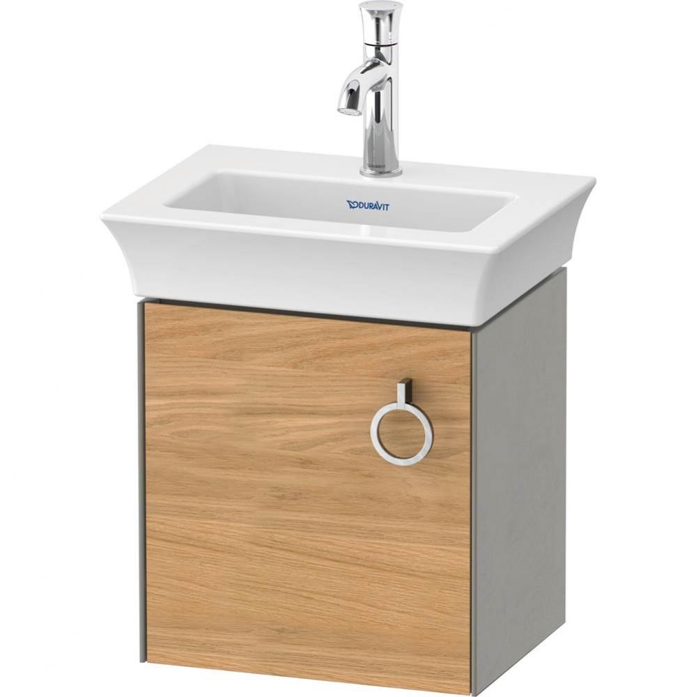 White Tulip Wall-Mounted Vanity Unit Natural Oak