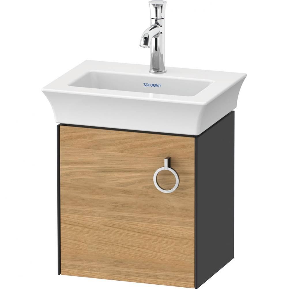 White Tulip Wall-Mounted Vanity Unit Natural Oak