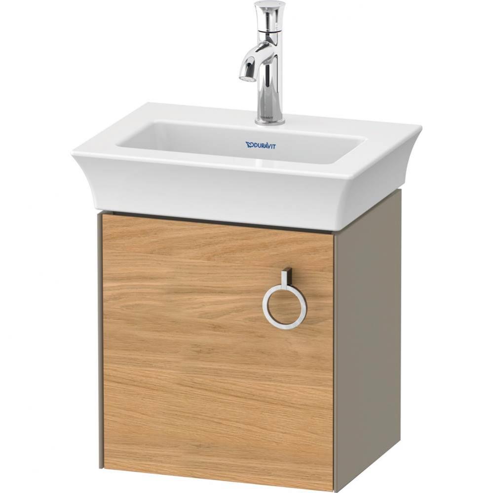 White Tulip Wall-Mounted Vanity Unit Natural Oak