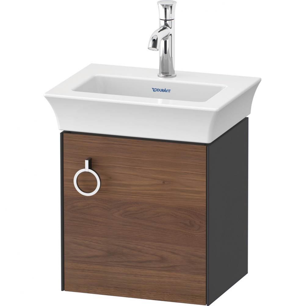 White Tulip Wall-Mounted Vanity Unit American Walnut