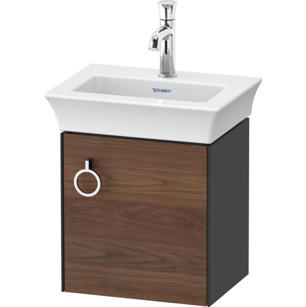 White Tulip Wall-Mounted Vanity Unit American Walnut