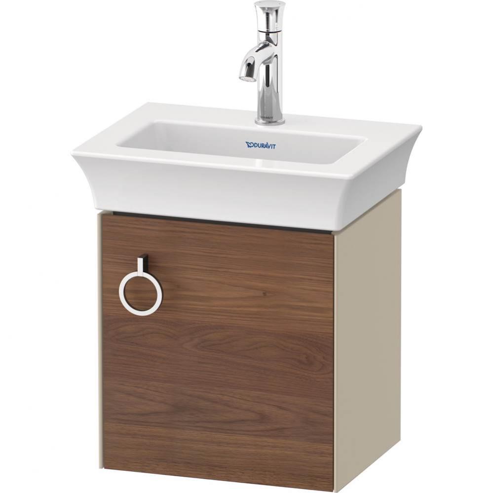 White Tulip Wall-Mounted Vanity Unit American Walnut