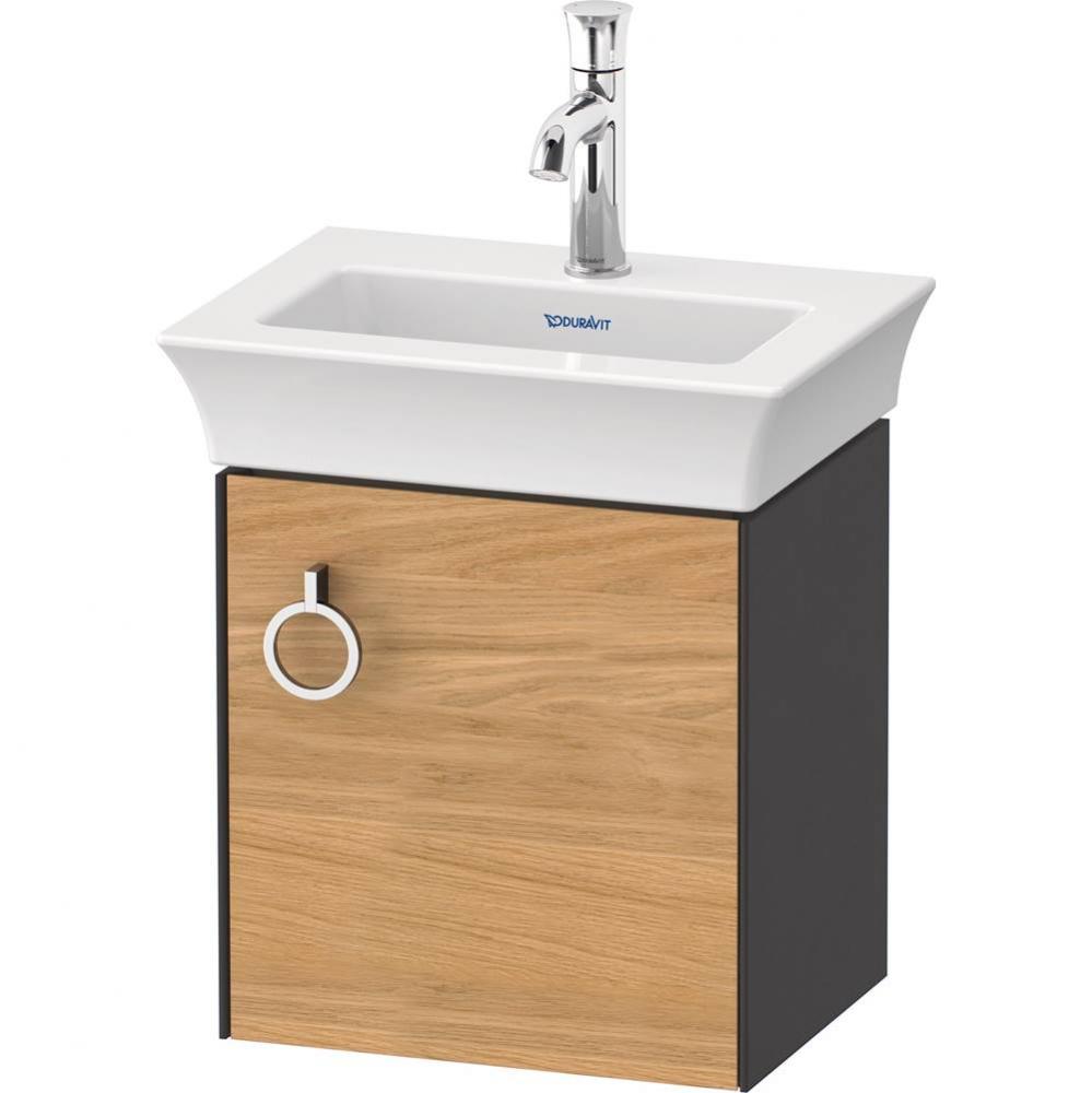 White Tulip Wall-Mounted Vanity Unit Natural Oak