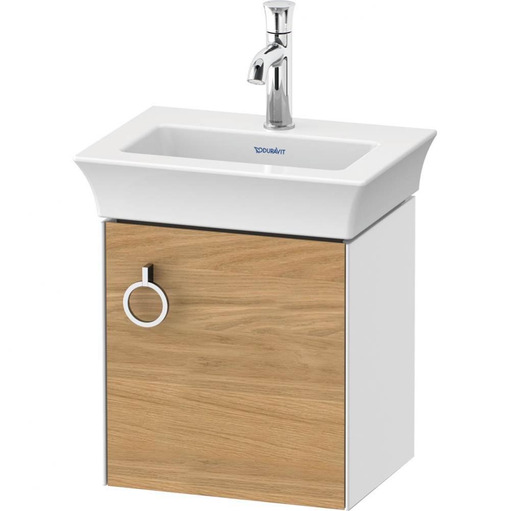 White Tulip Wall-Mounted Vanity Unit Natural Oak