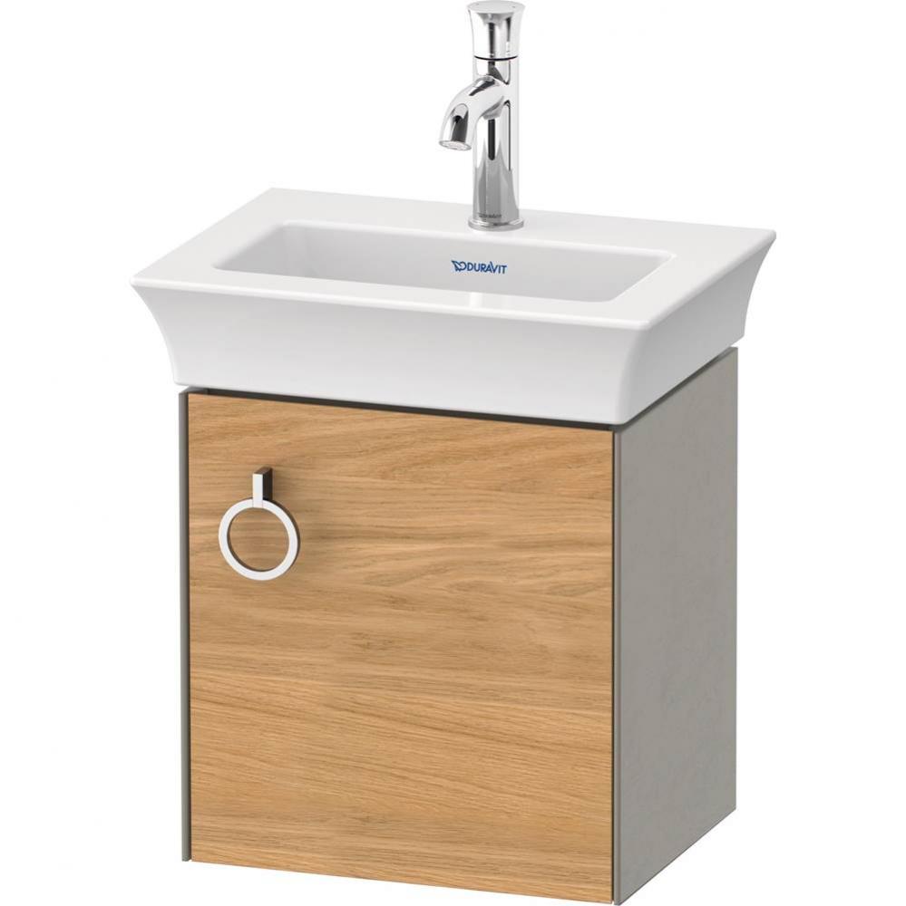 White Tulip Wall-Mounted Vanity Unit Natural Oak