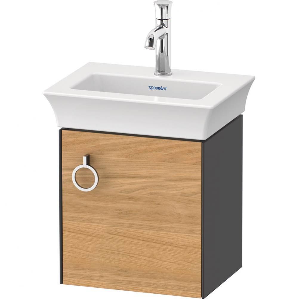 White Tulip Wall-Mounted Vanity Unit Natural Oak