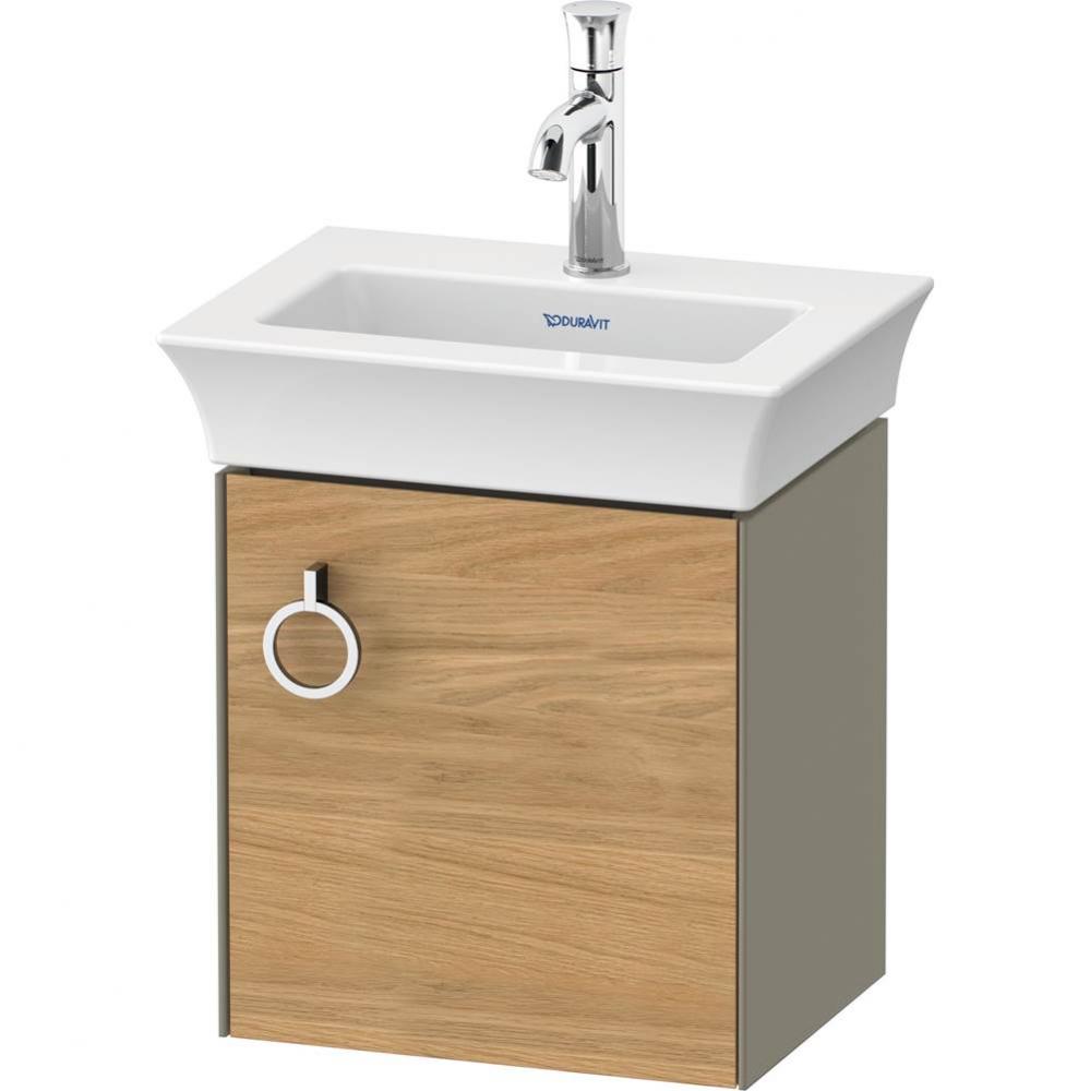 White Tulip Wall-Mounted Vanity Unit Natural Oak