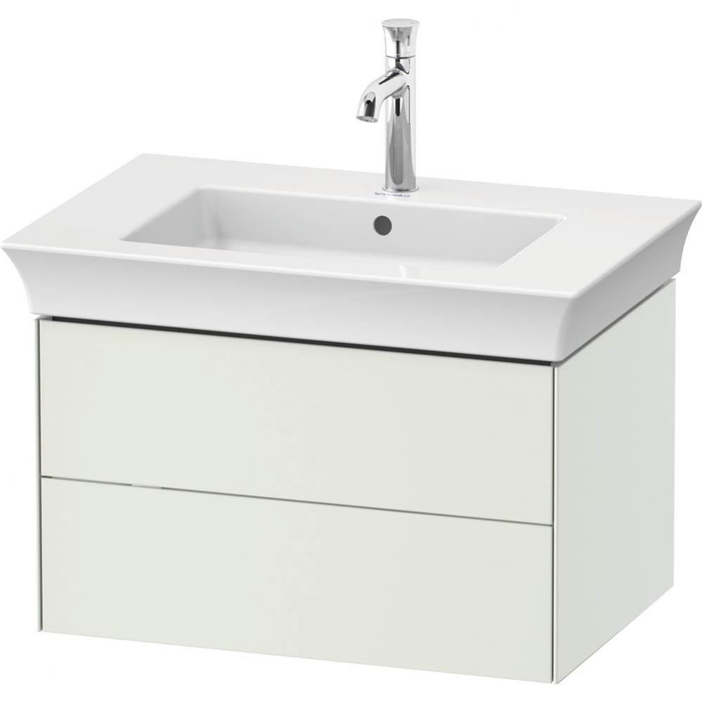 White Tulip Wall-Mounted Vanity Unit White Satin Matte