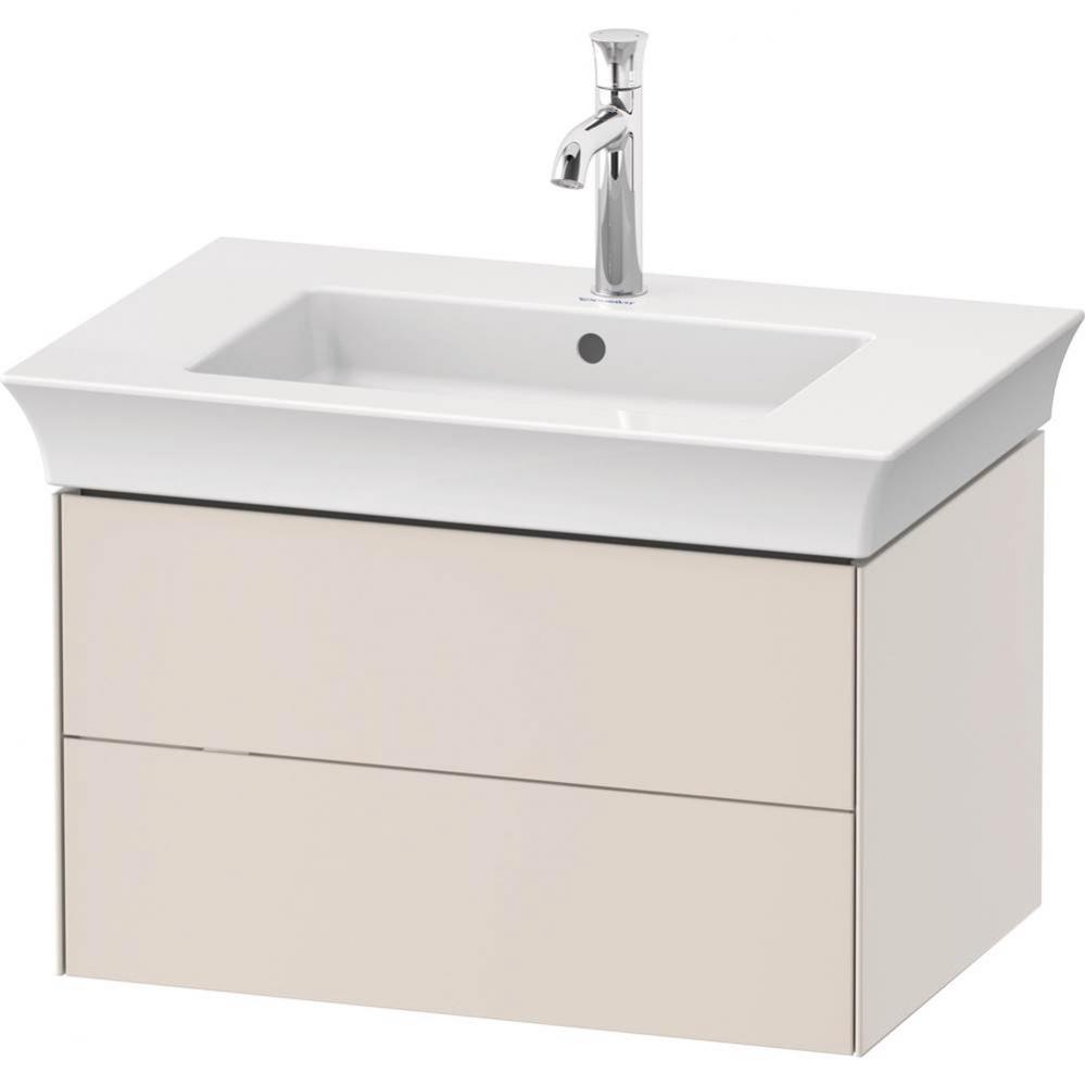 White Tulip Wall-Mounted Vanity Unit Nordic White Satin Matte