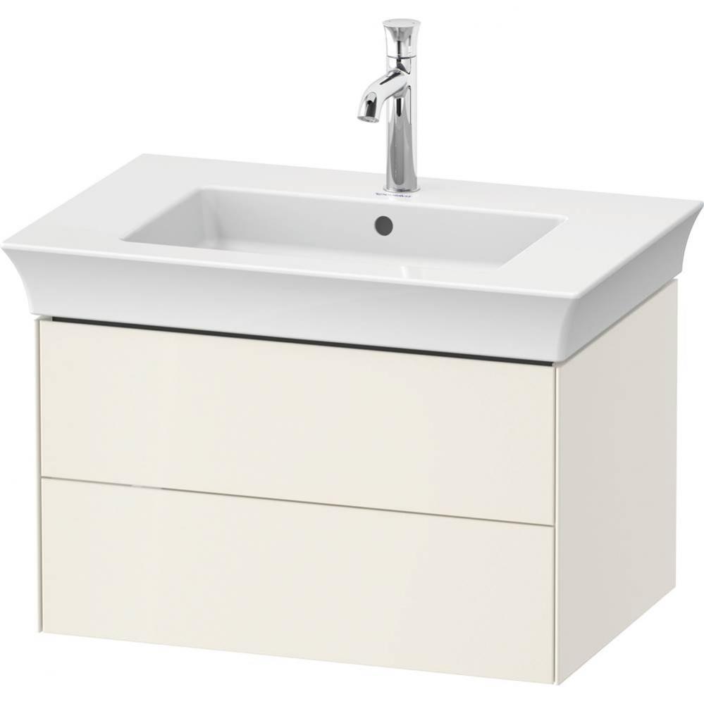 White Tulip Wall-Mounted Vanity Unit Nordic White High Gloss