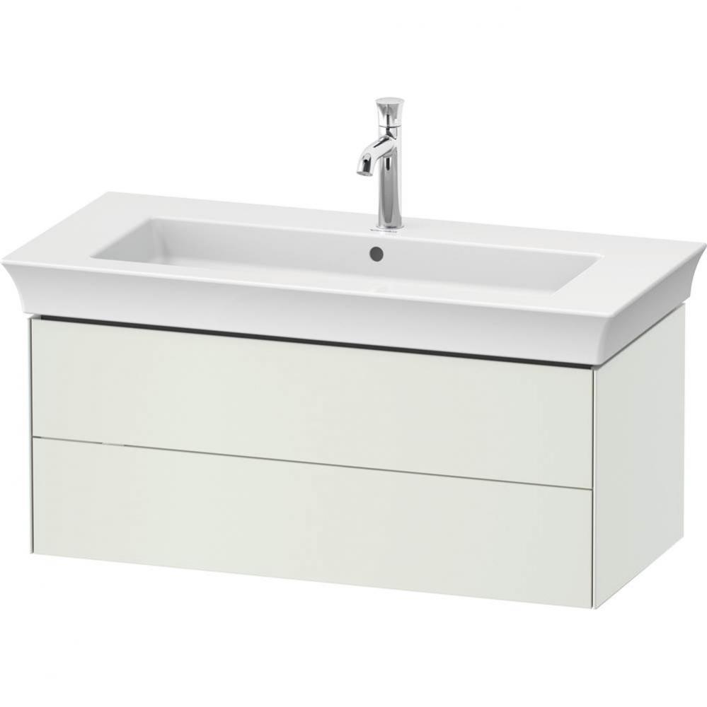 White Tulip Wall-Mounted Vanity Unit White Satin Matte