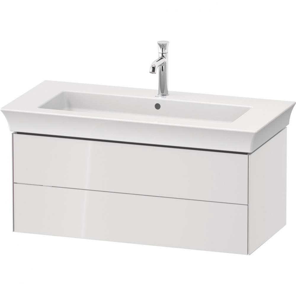 White Tulip Wall-Mounted Vanity Unit White High Gloss