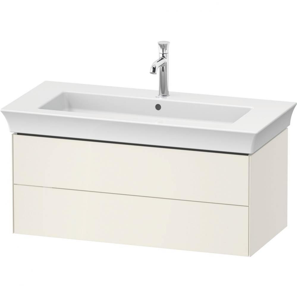 White Tulip Wall-Mounted Vanity Unit Nordic White High Gloss