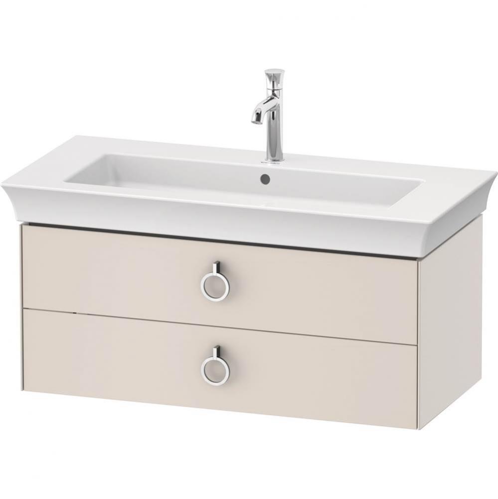 White Tulip Wall-Mounted Vanity Unit Nordic White Satin Matte