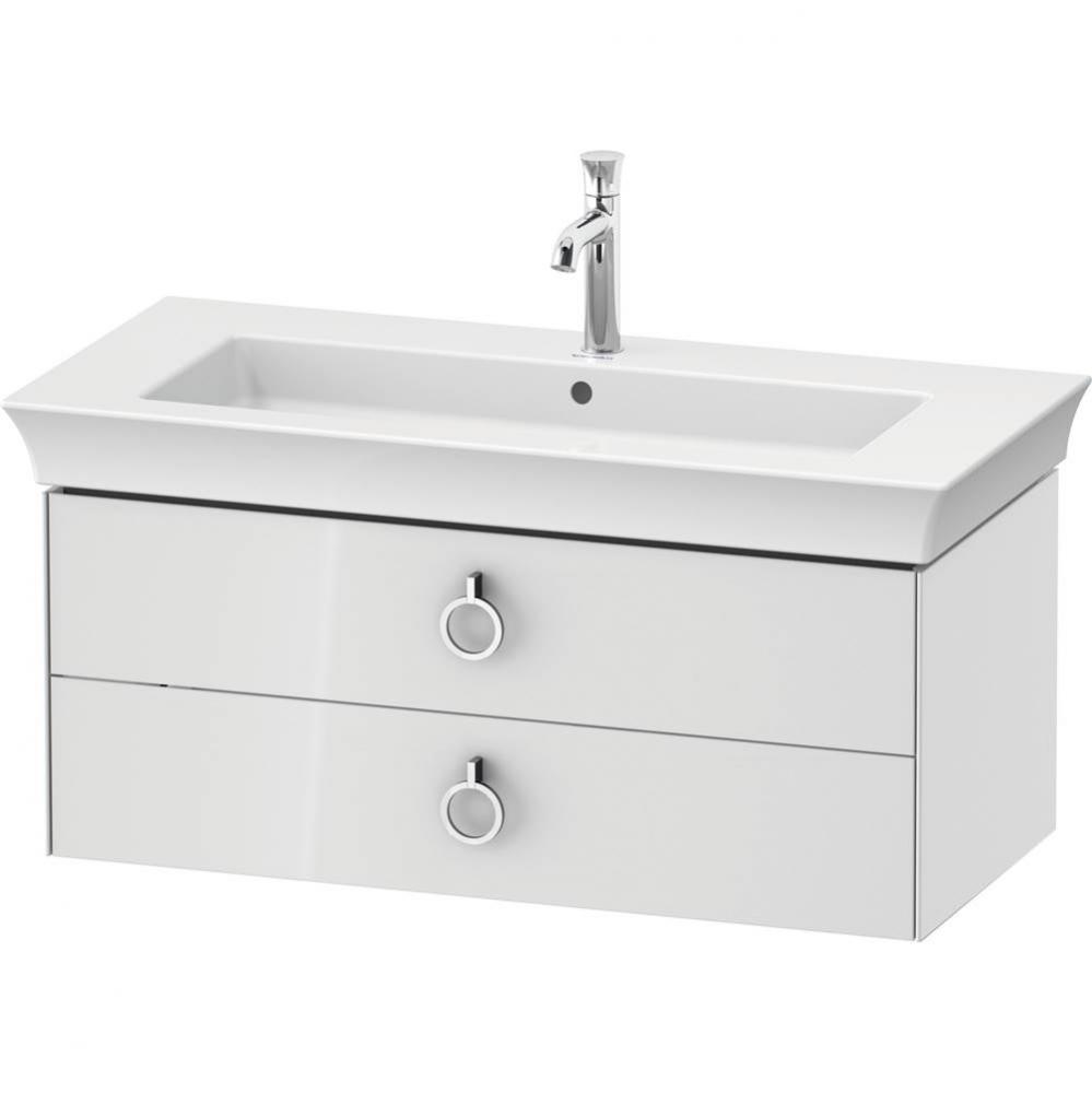 White Tulip Wall-Mounted Vanity Unit White High Gloss