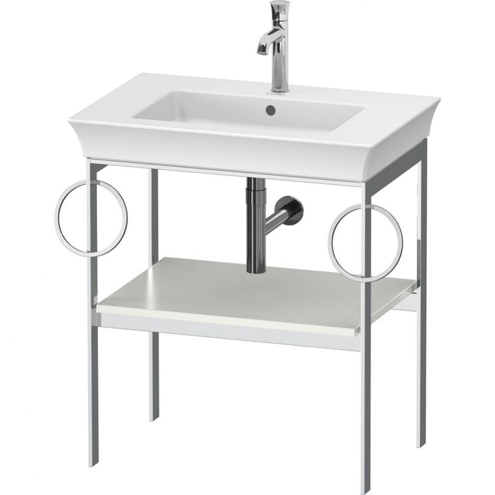 White Tulip Floorstanding Metal Console