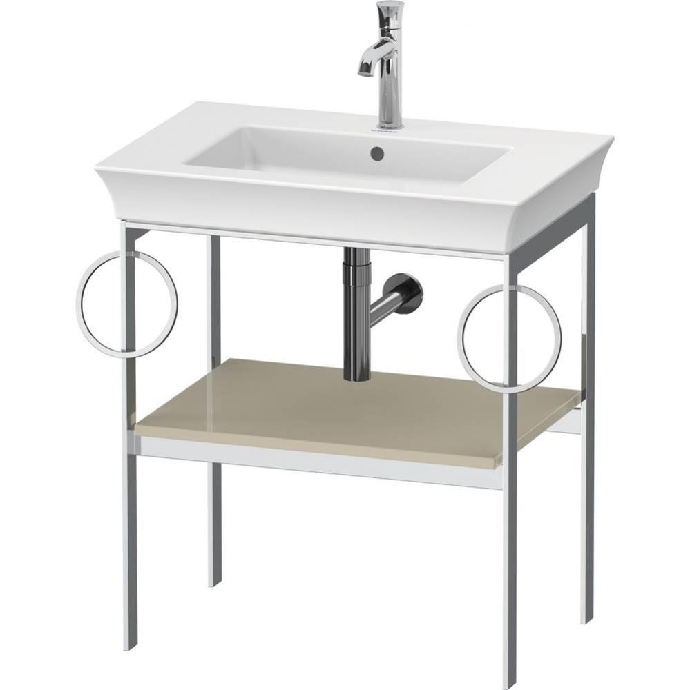 White Tulip Floorstanding Metal Console