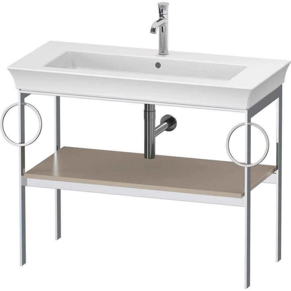 White Tulip Floorstanding Metal Console