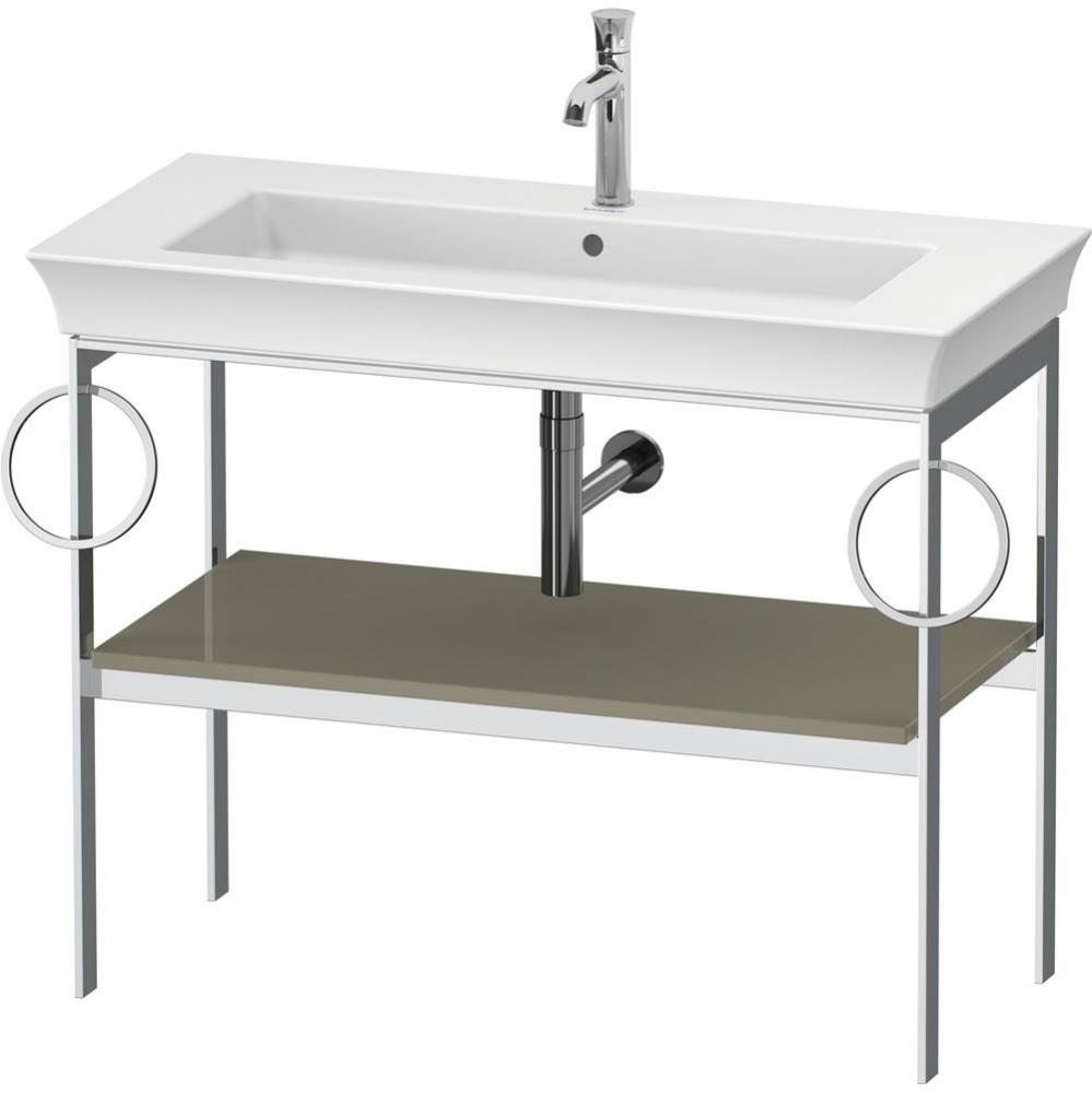 White Tulip Floorstanding Metal Console