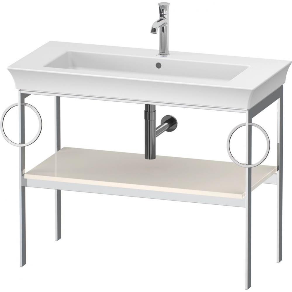 White Tulip Floorstanding Metal Console