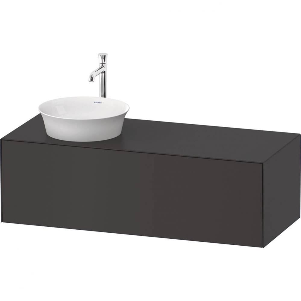 White Tulip Wall-Mounted Vanity Unit Graphite