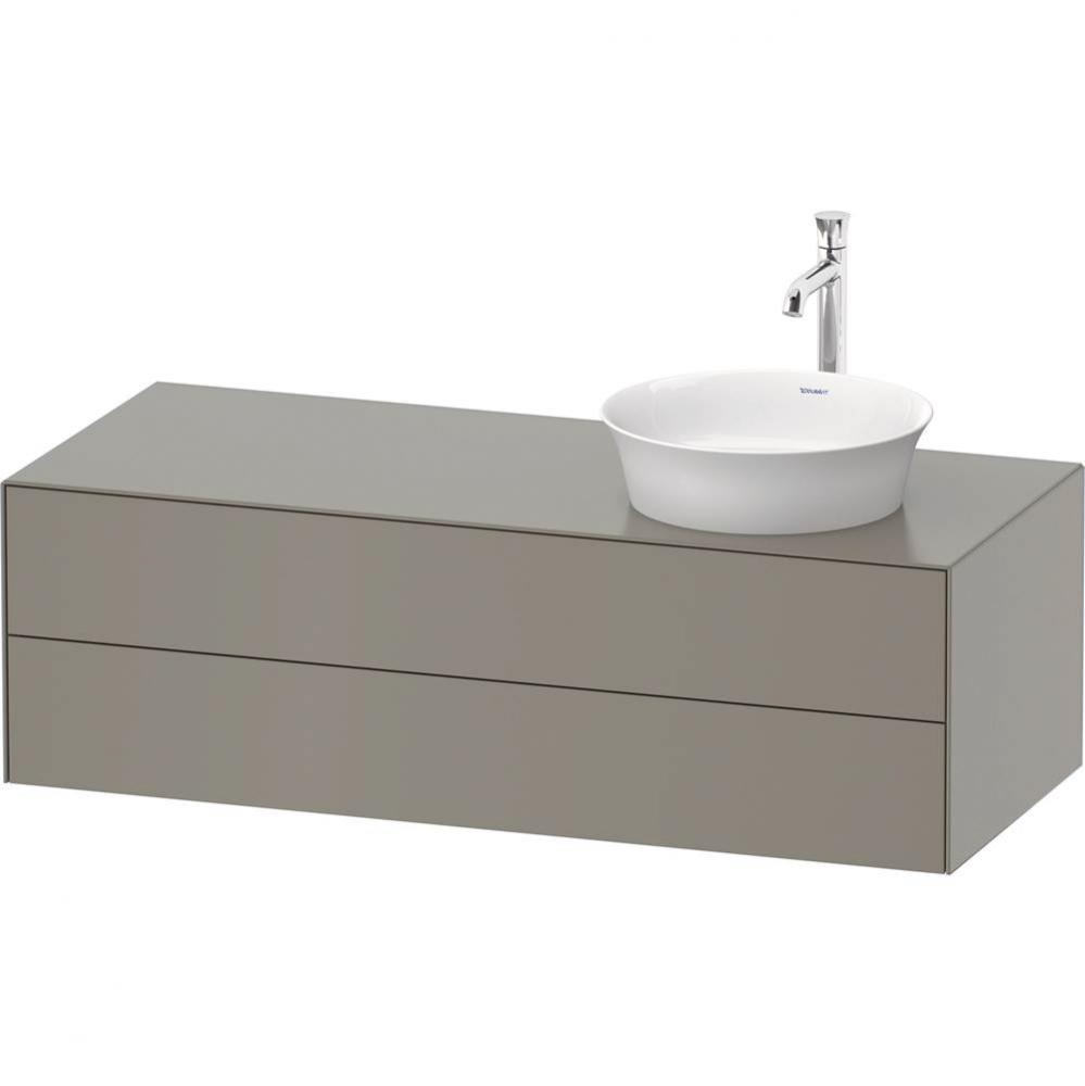 White Tulip Wall-Mounted Vanity Unit Stone Gray