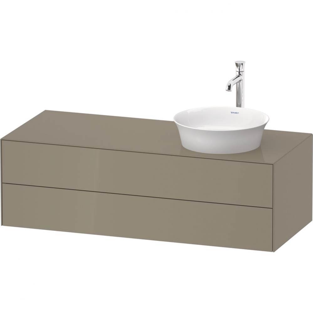 White Tulip Wall-Mounted Vanity Unit Stone Gray