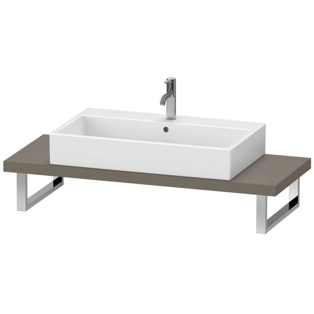 Duravit X-Large Console  Flannel Gray Satin Matte