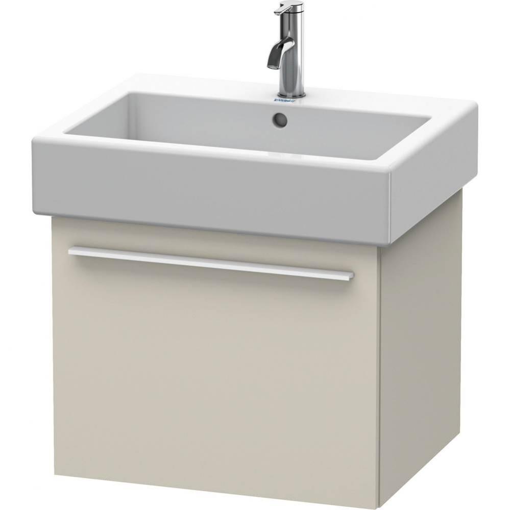 Duravit X-Large One Drawer Wall-Mount Vanity Unit Taupe