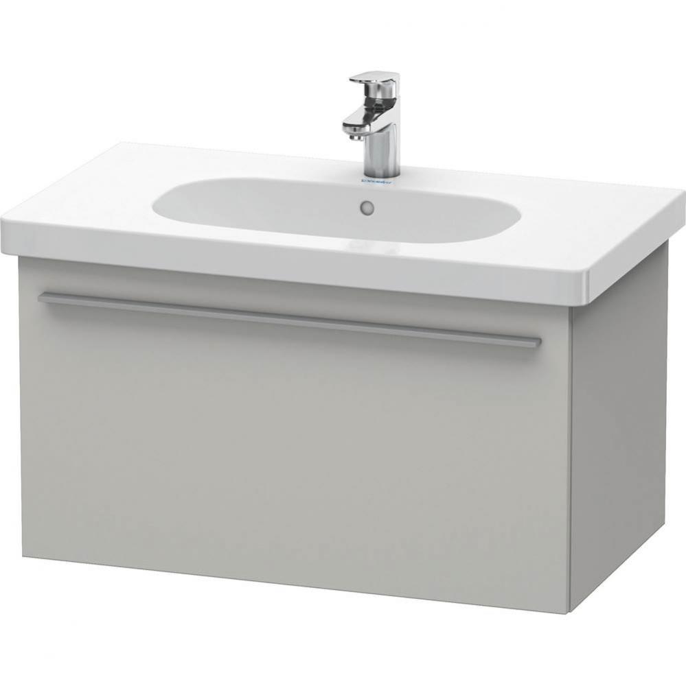 Duravit X-Large One Drawer Wall-Mount Vanity Unit Concrete Gray