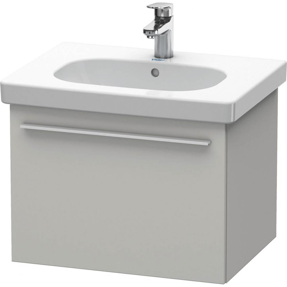 Duravit X-Large Wall-Mount Vanity Unit Concrete Gray