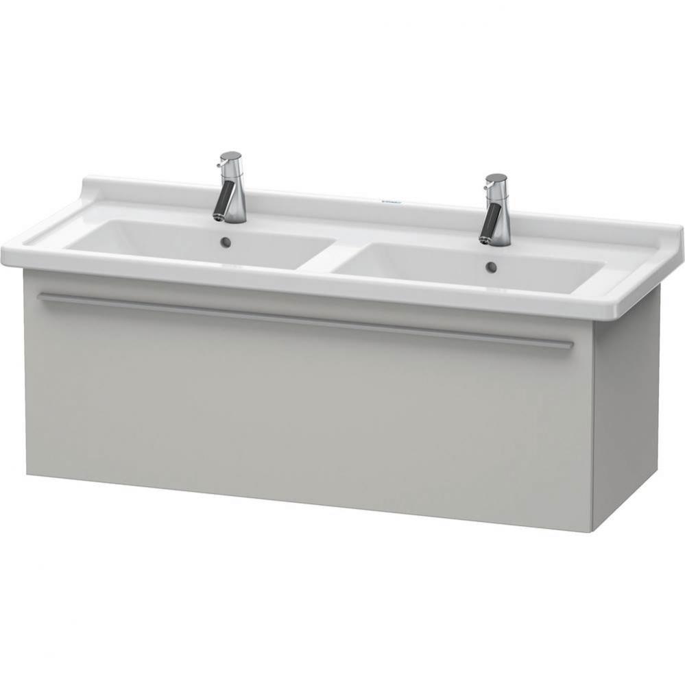 Duravit X-Large Vanity Unit Wall-Mounted  Concrete Gray Matte