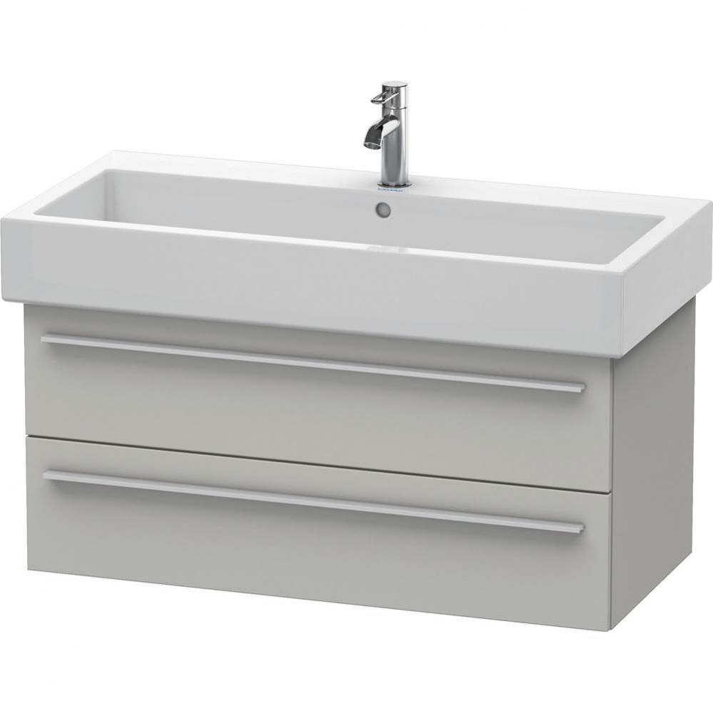 Duravit X-Large Wall-Mount Vanity Unit Concrete Gray