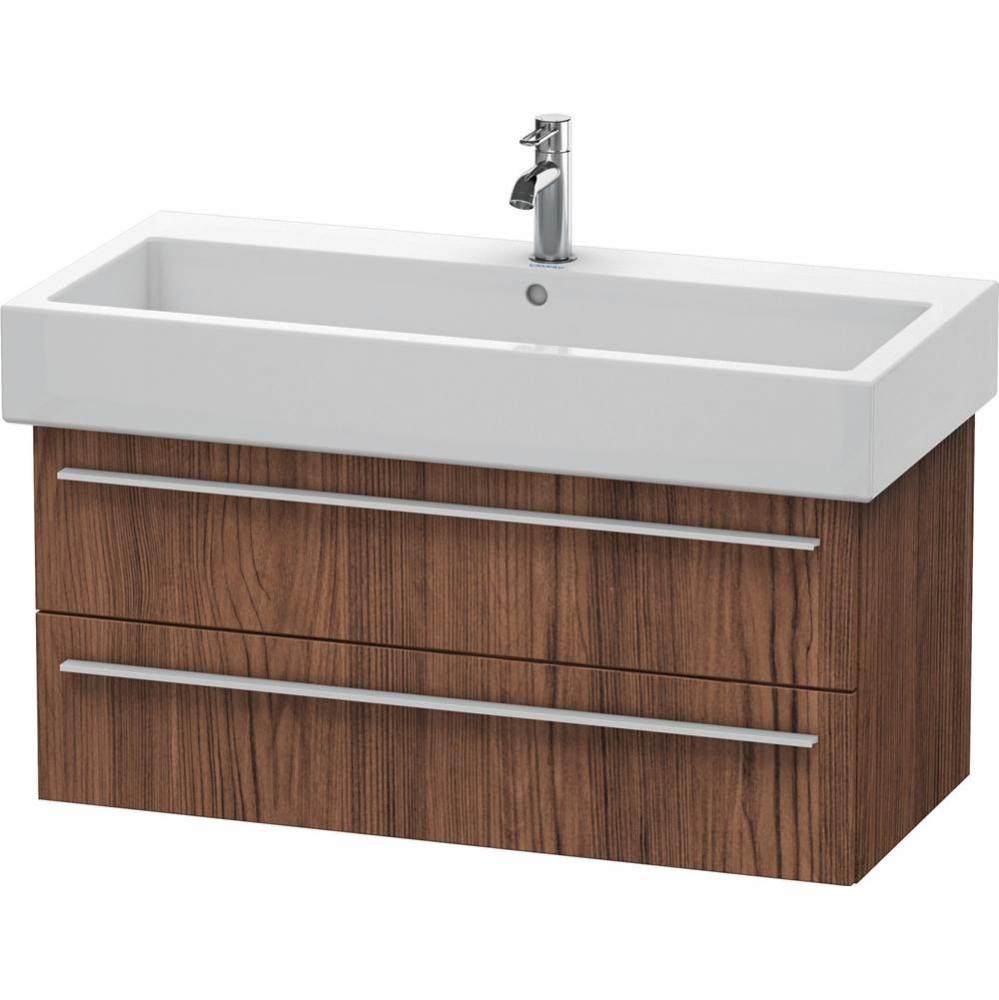 Duravit X-Large Wall-Mount Vanity Unit Walnut Dark