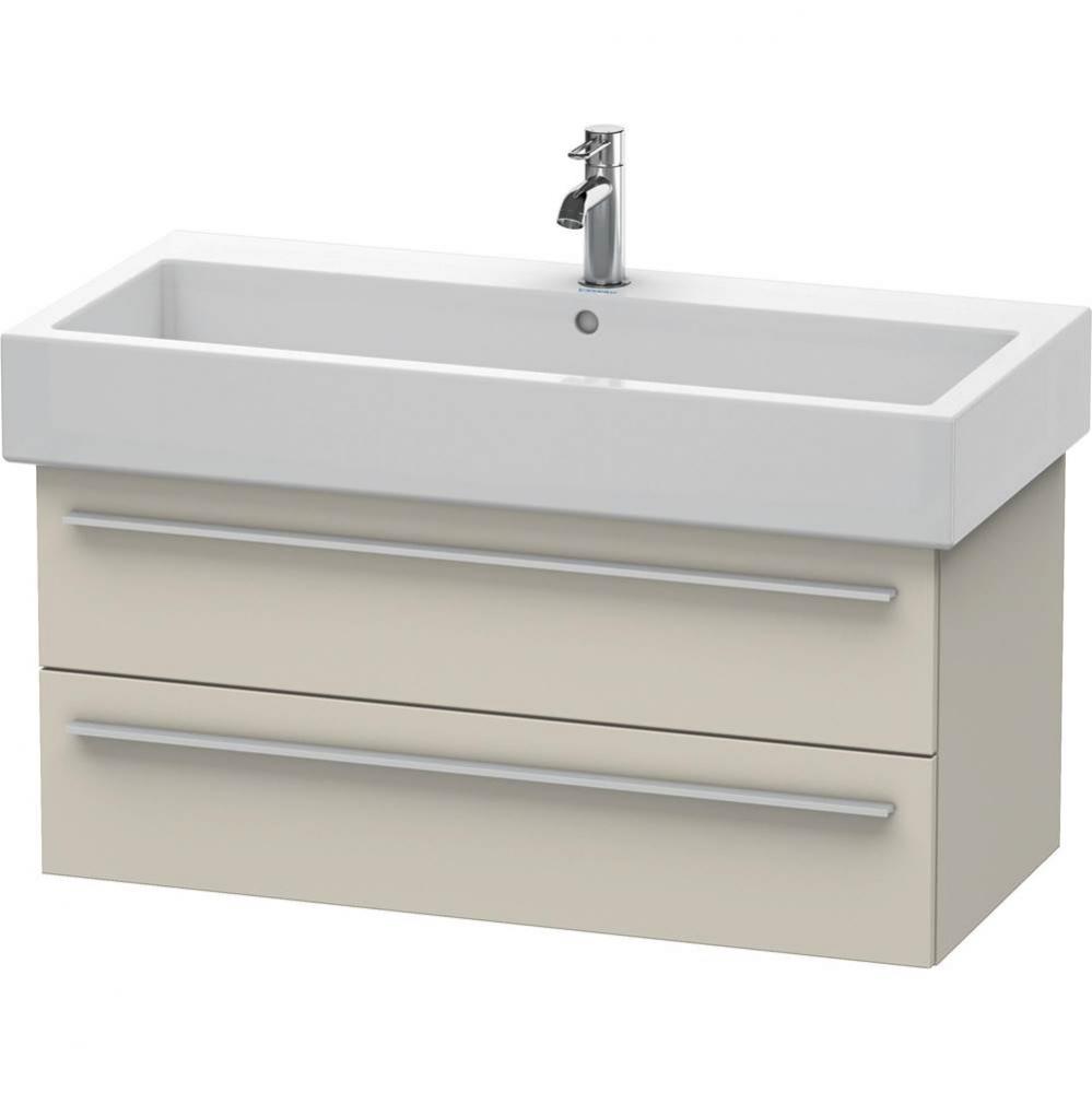 Duravit X-Large Wall-Mount Vanity Unit Taupe