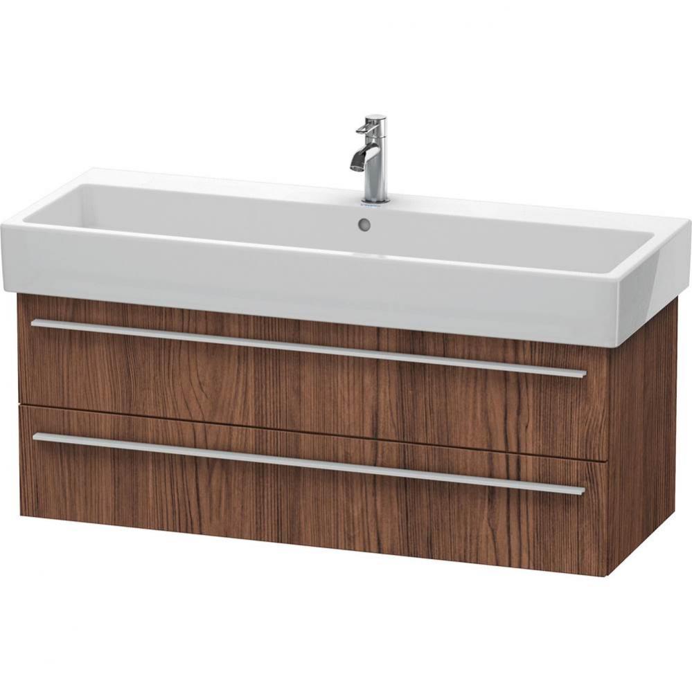 Duravit X-Large Wall-Mount Vanity Unit Walnut Dark