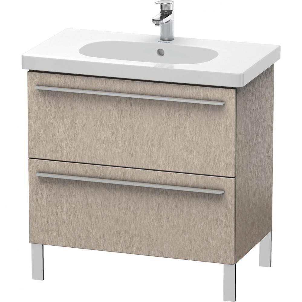 Duravit X-Large Two Drawer Floorstanding Vanity Unit Cashmere Oak