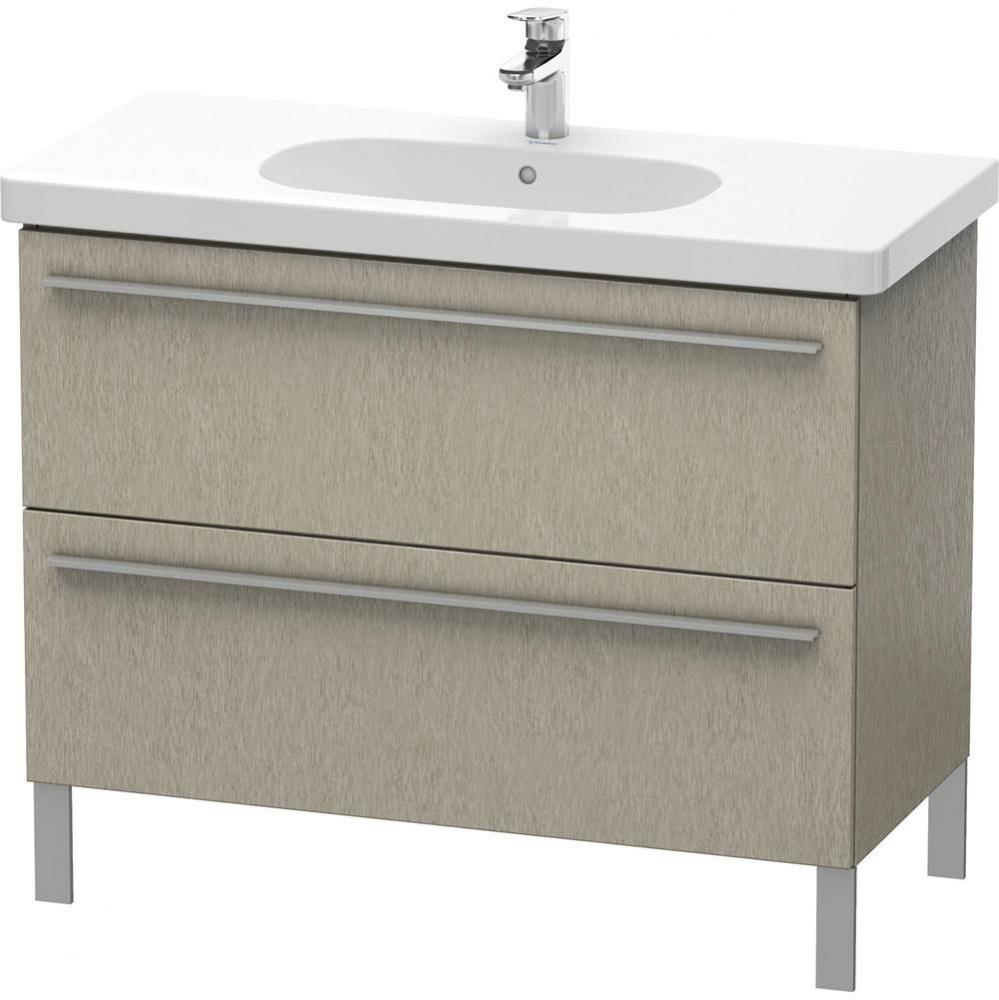 Duravit X-Large Two Drawer Floorstanding Vanity Unit Cashmere Oak