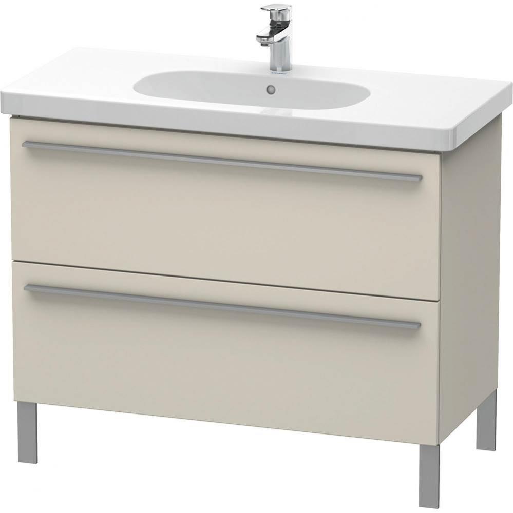 Duravit X-Large Two Drawer Floorstanding Vanity Unit Taupe