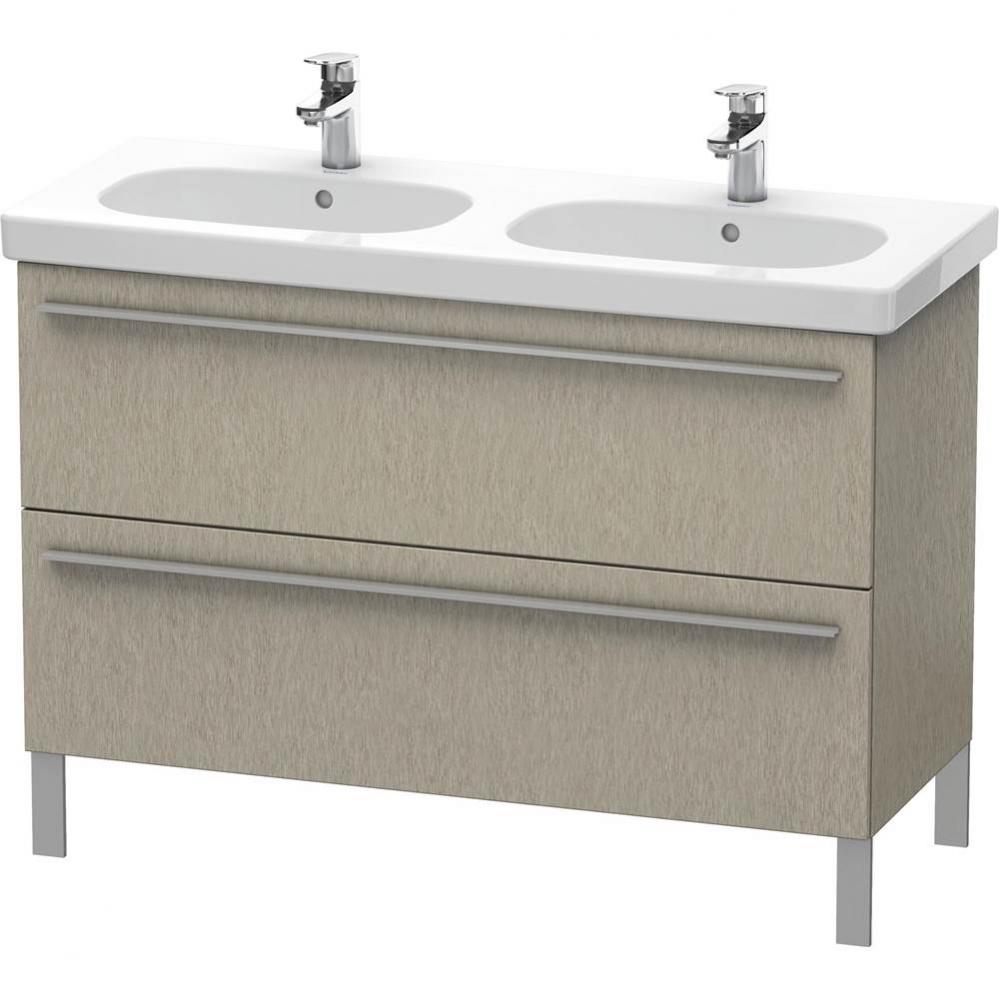 Duravit X-Large Two Drawer Floorstanding Vanity Unit Cashmere Oak