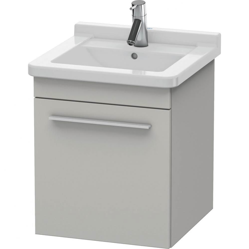 Duravit X-Large Vanity Unit Wall-Mounted  Concrete Gray Matte