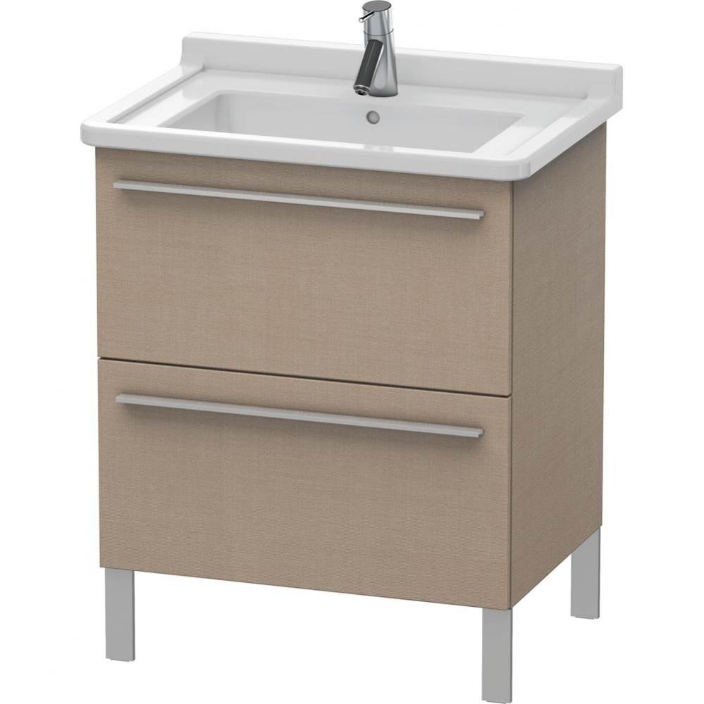 Duravit X-Large Two Drawer Floorstanding Vanity Unit Linen