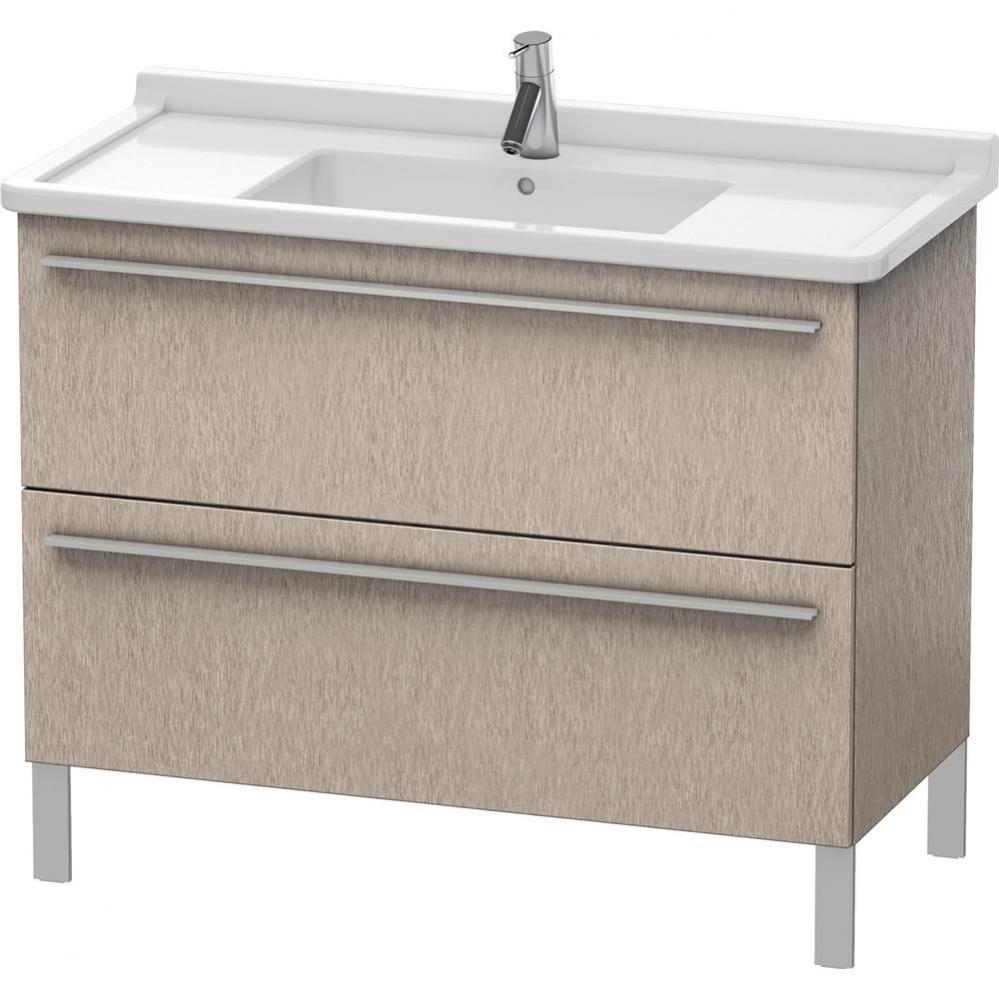 Duravit X-Large Two Drawer Floorstanding Vanity Unit Cashmere Oak