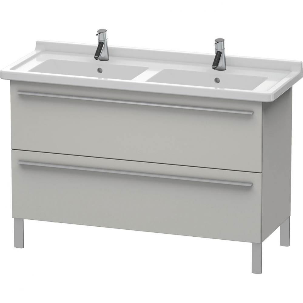 Duravit X-Large Two Drawer Floorstanding Vanity Unit Concrete Gray