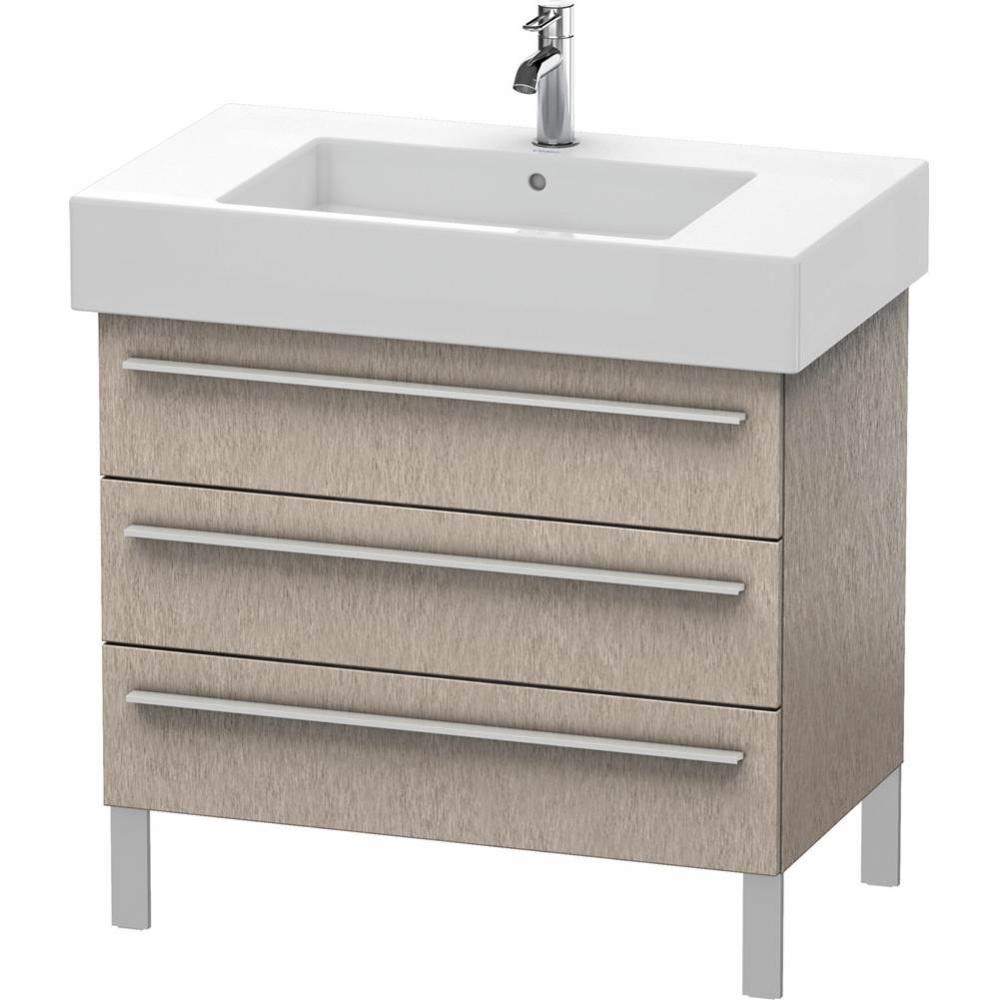 Duravit X-Large Three Drawer Floorstanding Vanity Unit Cashmere Oak